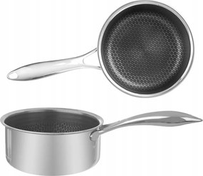 Acél Serpenyő Tapadásmentes Bevonattal Indukciós Gáz 16CM 1,5 L