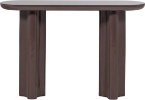 Sötétbarna fényes konzolasztal 35x120 cm Evara – WOOOD
