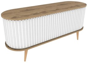 TV szekrény Stor - Oud Oak, White