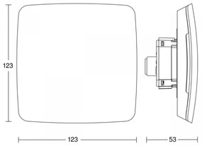 Steinel 084127 - Multiérzékelő True Presence beépíthető V2 BT-IPD UP WS fehér