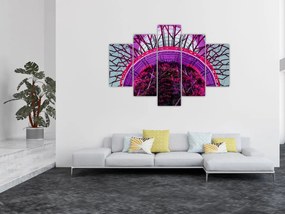 Absztrakt kép - lila ágak (150x105 cm)