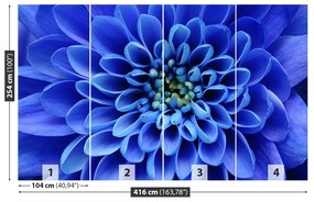 Fotótapéta kék virág 104x70 cm