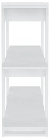 fehér könyvszekrény/térelválasztó 100 x 30 x 87 cm