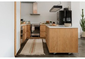 Bézs pamut futószőnyeg 80x230 cm Duetto Sage – Lorena Canals