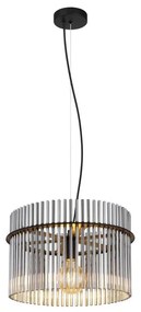 Globo 15698H - Csillár zsinóron GORLEY 1xE27/60W/230V átm. 40 cm fekete