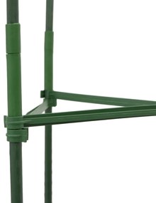8 db acél és polipropilén paradicsomketrec növényzsákkal 116 cm