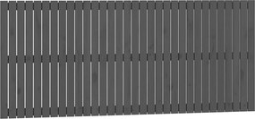 vidaXL szürke tömör fenyőfa fali fejtámla 204 x 3 x 90 cm