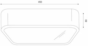 Mennyezeti lámpa NATURAL SQUARE 4xE27/15W/230V 45x45 cm fenyő