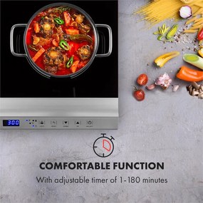 Cucinata, indukciós főzőlap, 3100 W, 10 teljesítményszint, 200 - 1300 W