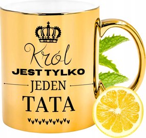 Prémium Arany Csillogó Bögre Apának Ajándék Nyomtatott Fotóval