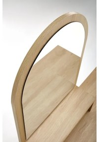 Öltözködő asztal CARMEN 136x104 cm bézs/fekete