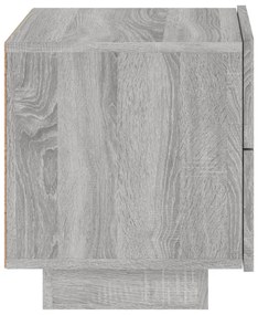 szürke sonoma éjjeliszekrény LED-világítással 70 x 36 x 40,5 cm