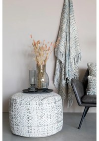 Liv Blue pamut pléd, 130 x 170 cm - White Label