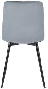 Szürke bársony szék ROBIN