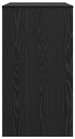 Asztal polcokkal Musta tammi 77.5 x 43 x 79 cm Faanyag