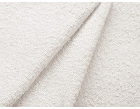 Fehér buklé kinyitható sarokkanapé (bal oldali) Jodie – Micadoni Home