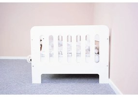 New Baby Erik kiságy korlátokkal fehér, 160 x 80 cm