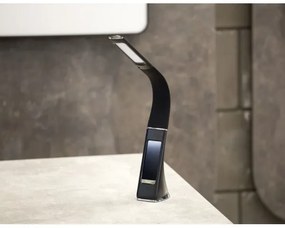 Brilagi - LED Dimmelhető asztali lámpa kijelzővel PELLE LED/7W/230V fekete