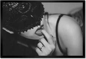 Poszterek keretben 60x40 Nők maszkban Szórakozás