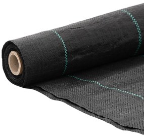 fekete PP talajtakaró membrán 4x50 m