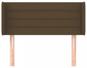sötétbarna szövet fejtámla 83x16x78/88 cm
