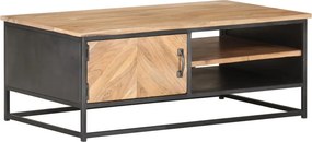vidaXL tömör akácfa dohányzóasztal 90 x 50 x 35 cm