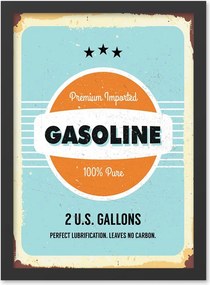 Gasoline falikép, 40×55 cm