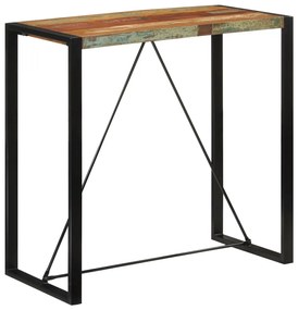 tömör újrahasznosított fa bárasztal 110x55x110 cm
