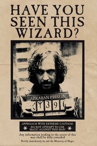 XXL Poszter Harry Potter - Wanted Sirius Black