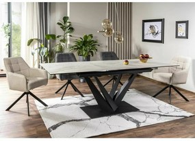Sorento bővíthető kerámia étkezőasztal fehér 160-220 cm