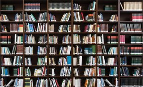 Fotótapéta Könyvtár Könyvespolc tudás és bölcsesség 400x280 +ragasztó