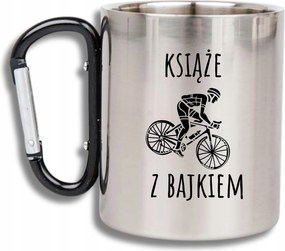 Bögre Acél Fül Karabiner Kerékpáros Vicces Mesekönyv