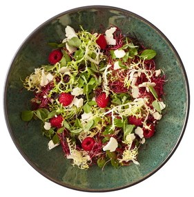 Zöld-fekete kőedény tál ø 30 cm Gastro Green/Black – Bitz