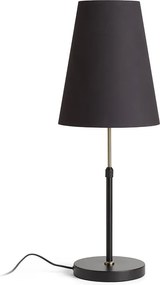 RENDL EMMETT asztali lámpa fekete antikolt sárgaréz 230V LED E27 15W