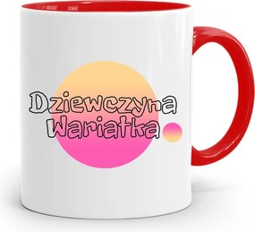 Piros Bögre Lányoknak Őrült Lány nyomtatott fényképpel