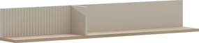 Fali polc 135, szürkésbarna Taupe/silverjack tölgy, DOMCA
