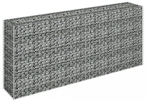 horganyzott acél gabion magaságyás 180 x 30 x 90 cm