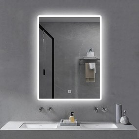 Universe Lighting F201A-1 LED tükör - fényerő + színhőmérséklet szabályozás - 60 x 80 cm