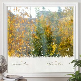 dktie Dekoratív ablakfólia részben átlátszó statikus, ragasztó nélkül