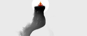 Kép - Meditáció a hegységen (120x50 cm)