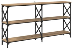 Konzolasztal kézműves tölgy 156 x 28 x 80,5 cm Faanyag