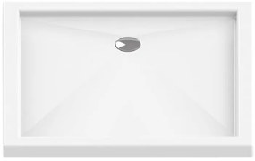 New Trendy Cantare téglalap alakú zuhanytálca 100x80 cm fehér B-0140