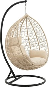 Függőszék KOKON állvánnyal, bézs