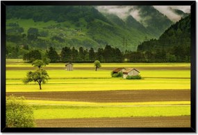 Poszter keretben 60x40 Zöld őzek