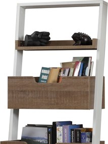 Low könyvespolc, sötét tölgy, 59 cm