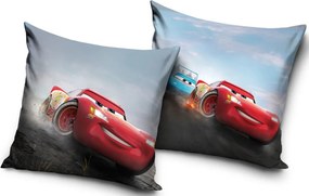 Disney Verdák Speed Zone párnahuzat 40x40 cm Velúr