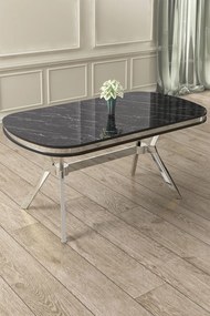 Olya - Black Marble, Chrome