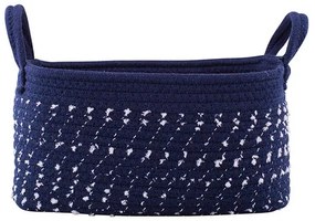 Altom Dark blue pamut szögletes kosár, 21 x 31 x 16 cm, S