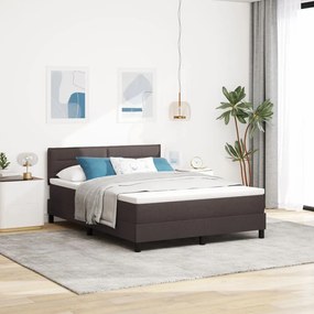 vidaXL Boxspring Ágy Mattal és LED Fekete-Nehéz 140x200 cm Szövet