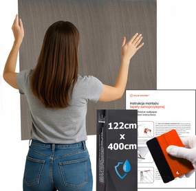 Öntapadós tapéta Vízálló Konyha Fal Bútor Sötét Bükk